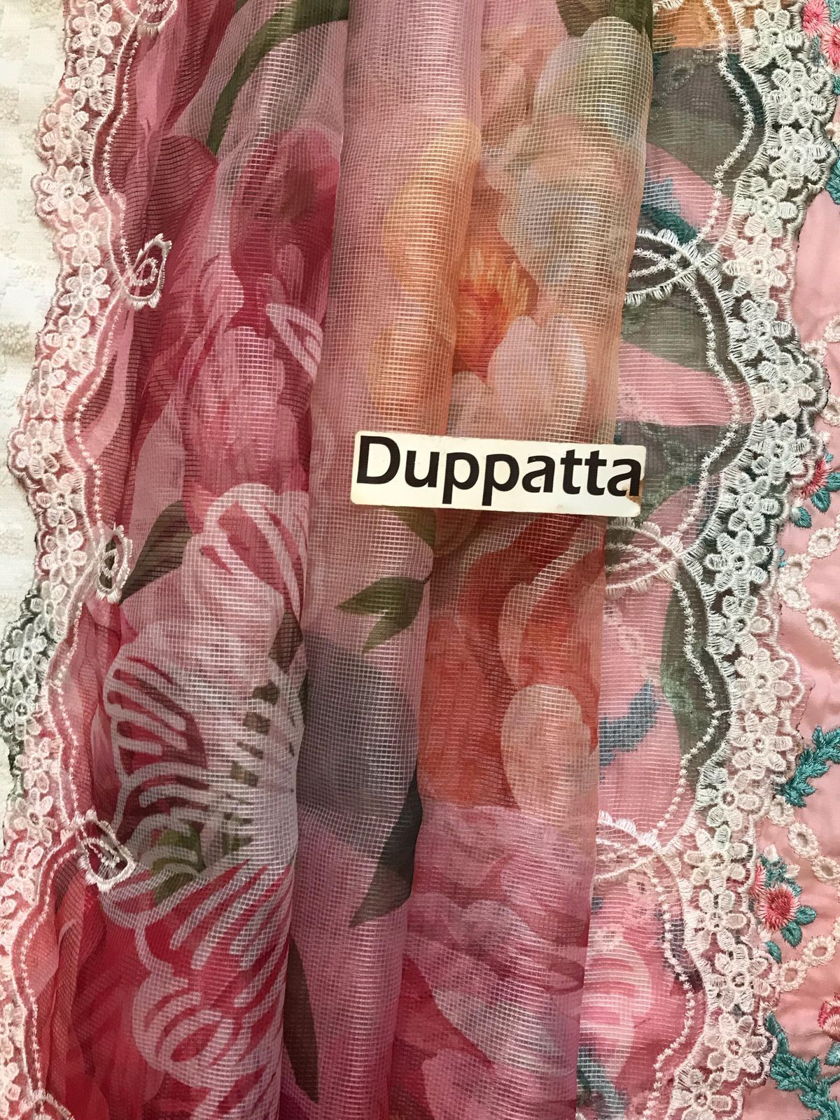 A Floral Mesh - Rose Pink