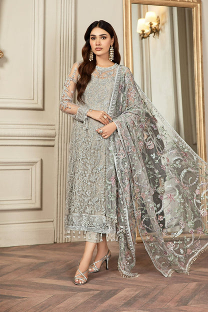 Luxury Embroidered NET Dress for Weddings & Formal Parties