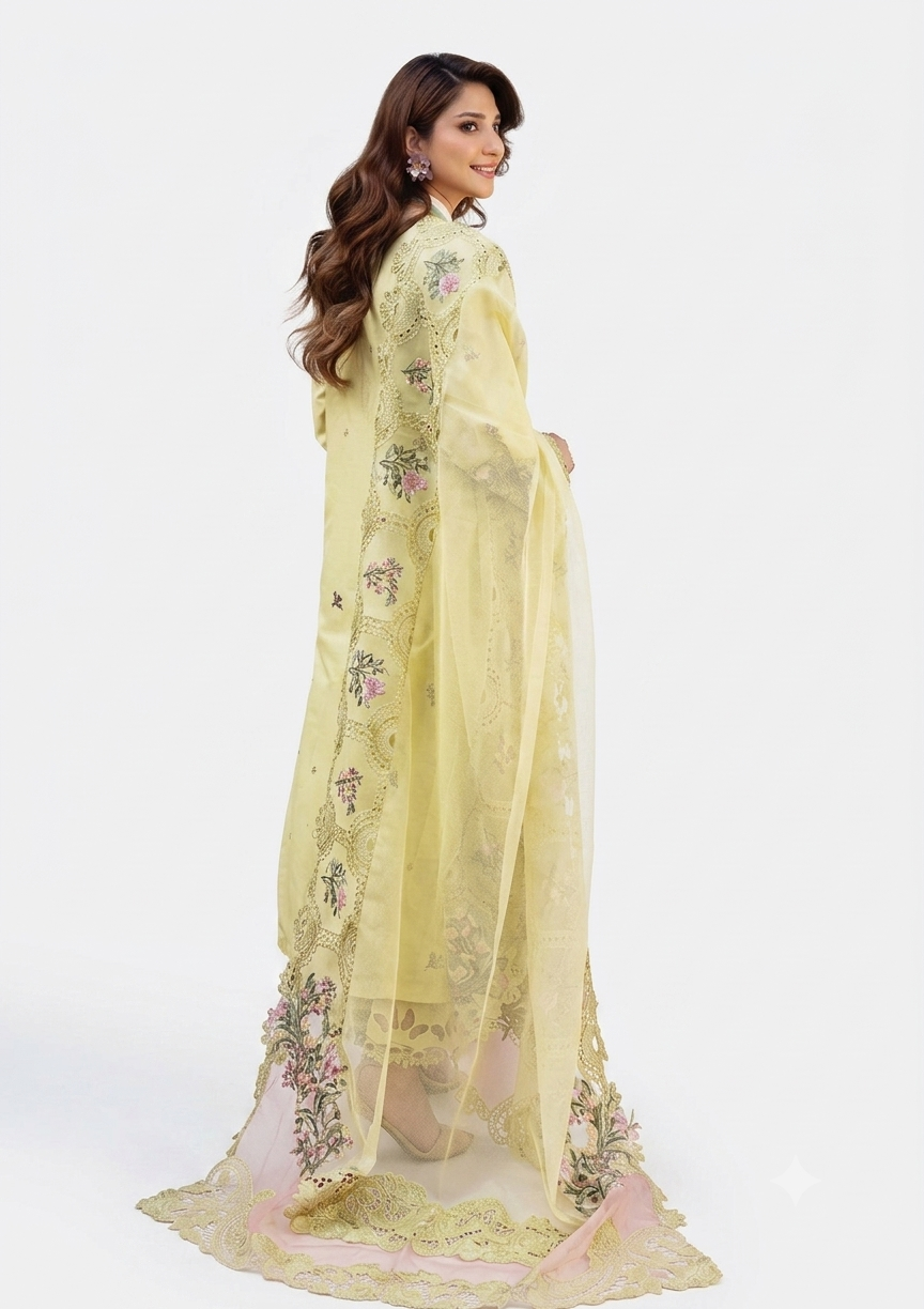 Elaf Luxury Lawn'25 ELM-3A BAHAAR