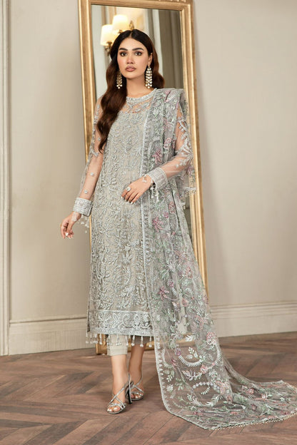 Luxury Embroidered NET Dress for Weddings & Formal Parties